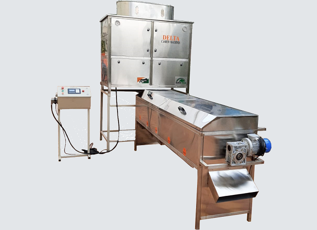 four head cashew peeling machine with pieces separator